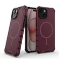 thumbnail image 1 of Magnetic Case for iPhone 15 Plus, Compatible with Mag-Safe, Classic Hybrid Magnetic Phone Case, Military Grade Drop Protection, Scratch-Resistant Back Rugged Cover for iPhone 15 Plus, Plum, 1 of 8
