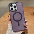 thumbnail image 1 of Magnetic Case for iPhone 15 Plus with Glitter, [Compatible with MagSafe] Luxury Cute Bling Sparkly Case for Women Girls, Anti-Scratch Shockproof TPU Phone Cover for iPhone 15 Plus - Darkpurple, 1 of 8