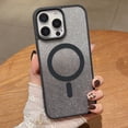 thumbnail image 1 of Magnetic Case for iPhone 15 Plus with Gradient Glitter, [Compatible with MagSafe] Luxury Cute Bling Sparkly Case for Women Girls, Anti-Scratch Shockproof TPU Phone Cover - Black, 1 of 5