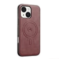 thumbnail image 1 of Magnetic Case for iPhone 15 Plus Luxury Premium PU Leather [Compatible with MagSafe] Shockproof Slim Anti-Scratch Dust-Proof Lightweight Phone Cover For iPhone 15 Plus,Winered, 1 of 5