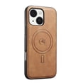 thumbnail image 1 of Magnetic Case for iPhone 15 Plus Luxury Premium PU Leather [Compatible with MagSafe] Shockproof Slim Anti-Scratch Dust-Proof Lightweight Phone Cover For iPhone 15 Plus,Brown, 1 of 5