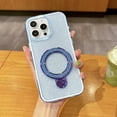 thumbnail image 1 of Magnetic Case for iPhone 15 Plus with Stand, Compatible with Magsafe Glitter Slim Back Shockpfoof Protective Soft Frame Cover with Bling Kickstand Girls Women for iPhone 15 Plus, Blue, 1 of 8