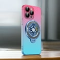 thumbnail image 1 of Magnetic Case for iPhone 15 Pro 6.1-Inch Compatible with MagSafe Wireless Charging, Magnetic Kickstand Gradient Color Design Shockproof Phone Cover, Anti-Scratch Slim Back, Pink, 1 of 8