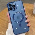 thumbnail image 1 of Magnetic Case for iPhone 15 Pro Case Clear Compatible with MagSafe Built-in Camera Lens Protector Soft Slim Shockproof Phone Case Cover for iPhone 15 Pro 6.1" - Deep Blue, 1 of 14