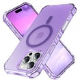 thumbnail image 1 of Magnetic Case for iPhone 15 Pro Max - Compatible with Mag-Safe & Magnetic Car Phone Mount, Wave Edge Non-Slip Thin Phone Case Shockproof Protective Cover for iPhone 15 Pro Max, Purple, 1 of 6