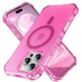 thumbnail image 1 of Magnetic Case for iPhone 15 Pro Max - Compatible with Mag-Safe & Magnetic Car Phone Mount, Wave Edge Non-Slip Thin Phone Case Shockproof Protective Cover for iPhone 15 Pro Max, Rose, 1 of 6