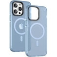 thumbnail image 1 of Magnetic Case for iPhone 15 Pro Max Phone Case Compatible with MagSafe Shockproof Protection Slim Translucent Matte Cover for iPhone 15 Pro Max 6.7" - Blue, 1 of 12