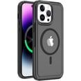 thumbnail image 1 of Magnetic Case for iPhone 15 Pro Phone Case Compatible with MagSafe Shockproof Protection Slim Translucent Matte Cover for iPhone 15 Pro 6.1" - Black B, 1 of 13