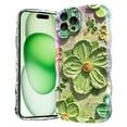 thumbnail image 1 of Magnetic Case for iPhone 15 Pro Support Wireless Charging, Floral Stars Butterfly Pattern Print Design Rugged Shockproof Cover for Women Girls, Flower Protective Phone Case Cover, Floral-B, 1 of 7