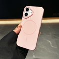 thumbnail image 1 of Magnetic Case for iPhone 16, [Military Grade Protection & Compatible with Magsafe], Skin Friendly Matte PC Shockproof Phone Case for iPhone 16, for Women/Men/Boys/Girls, Pink, 1 of 9