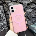 thumbnail image 1 of Magnetic Case for iPhone 16 Plus [Compatible for MagSafe], Sparkle Bling with Pearl Shell Pattern Design for Women Girls, Hard PC TPU Shockproof Protective Cover for iPhone 16 Plus, Pink, 1 of 8