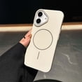 thumbnail image 1 of Magnetic Case for iPhone 16 Plus, [Military Grade Protection & Compatible with Magsafe], Skin Friendly Matte PC Shockproof Phone Case for iPhone 16 Plus, for Women/Men/Boys/Girls, White, 1 of 9