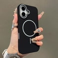 thumbnail image 1 of Magnetic Case for iPhone 16 Plus Phone Case Support Wireless Charging, Durable Silicone Lightweight Slim Shockproof Microfiber Lining Anti-Scratch Phone Cover for iPhone 16 Plus, Blackwhite, 1 of 7