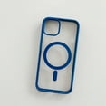 thumbnail image 1 of Magnetic Case for iPhone 16 Pro, Compatible with MagSafe Charging, Shockproof Anti-scratch Protective Case Matte Ultra Thin Acrylic Back Transparent Phone Case, Darkblue, 1 of 8