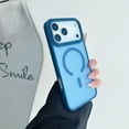 thumbnail image 1 of Magnetic Case for iPhone 16 Pro, [Compatible with MagSafe] Military Grade Shockproof Non-Slip Translucent Matte Back Soft Silicone Protective Anti-Scratch Cover for iPhone 16 Pro, Blue, 1 of 11