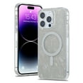 thumbnail image 1 of Magnetic Case for iPhone 16 Pro [Compatible for MagSafe], Sparkle Bling with Pearl Shell Pattern Design for Women Girls, Hard PC TPU Shockproof Protective Cover for iPhone 16 Pro, Gray, 1 of 11