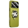 thumbnail image 1 of Magnetic Case for iPhone 16 Pro Max with Big Window Glass Lens Camera Full Protector [Compatible with Magsafe] Shockproof Logo View Hidden Kickstand PC Slim Phone Case for Women Men,Green, 1 of 6