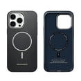 thumbnail image 1 of Magnetic Case for iPhone 16 Pro Max, Compatible with Mag-Safe, Carbon Fiber Texture Cover with Metal Lens Frame Camera Protection, Slim Lightweight Hard Protective Case for iPhone 16 Pro Max, Black, 1 of 9
