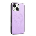 thumbnail image 1 of Magnetic Case for iPhone 16e Business Classic PU Leather Slim Soft Bumper Anti-Fingerprint Shockproof Protective Compatible with Magsafe Phone Cover For iPhone 16e,Purple, 1 of 5
