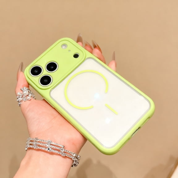 Magnetic Case for iPhone 17, Heat Dissipation Skin-Feel Phone Cover, Military Grade Drop Protection, Compatible with Mag-Safe, Slim Shockproof Drop Proof Case for iPhone 17, Green