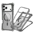 thumbnail image 1 of Magnetic Case for iPhone 17 Pro, Clear Back Case Shockproof Enhanced Corners Drop Protective Phone Cover with Detachable Lanyard and Wrist Hand Strap, Compatible with Mag-Safe, Black, 1 of 7