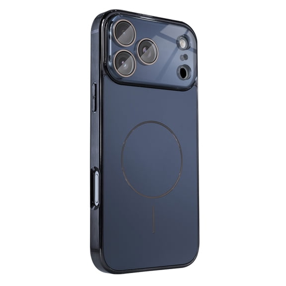 Magnetic Case for iPhone 17 Pro Max Phone Case, Matte Luxury Metallic Luster Design, Built-in Camera Lens Protector, Compatible with Magsafe Titanium Slim Case, Military-Grade Protection - Black