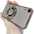 thumbnail image 1 of Magnetic Case for iPhone XR Case Glitter with Stand Phone Case [Compatible with MagSafe] Slim Shiny Luxrury Plating Shockproof Protective Case Cover for iPhone XR Sliver YD, 1 of 9