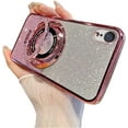 thumbnail image 1 of Magnetic Case for iPhone XR Case Sparkle Cute with Stand Phone Case [Compatible with MagSafe] Slim Glitter Card Shockproof Protective Women Girls Case for iPhone XR Pink YD, 1 of 9