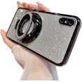 thumbnail image 1 of Magnetic Case for iPhone Xs Max Case Glitter with Stand Phone Case [Compatible with MagSafe] Slim Shiny Luxury Plating Shockproof Protective Case Cover for iPhone Xs Max Black YD, 1 of 8