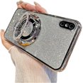 thumbnail image 1 of Magnetic Case for iPhone Xs Max Case Glitter with Stand Phone Case [Compatible with MagSafe] Slim Shiny Luxury Plating Shockproof Protective Case Cover for iPhone Xs Max Sliver YD, 1 of 7