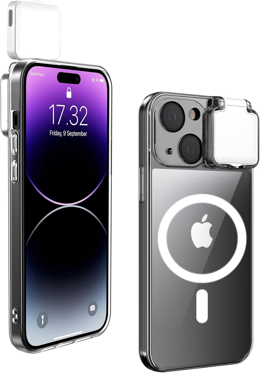 Case with LED Selfie Light for iPhone 15 Case Rechargeable