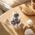 thumbnail image 1 of Magnetic Cat Fur & Whisker Keepsake Holder, Transparent Refrigerator Display Magnet for Collecting Pet Hair & Shed Whiskers, Cute Cat Memorial Storage Accent for Fridge & Home Decor, 1 of 8