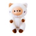 thumbnail image 1 of Magnetic Cat Stuffed Animal with Soft Plush, Single Piece, White and Brown, for Desk and Monitor, Cute Plush Toys Decoration, 1 of 5
