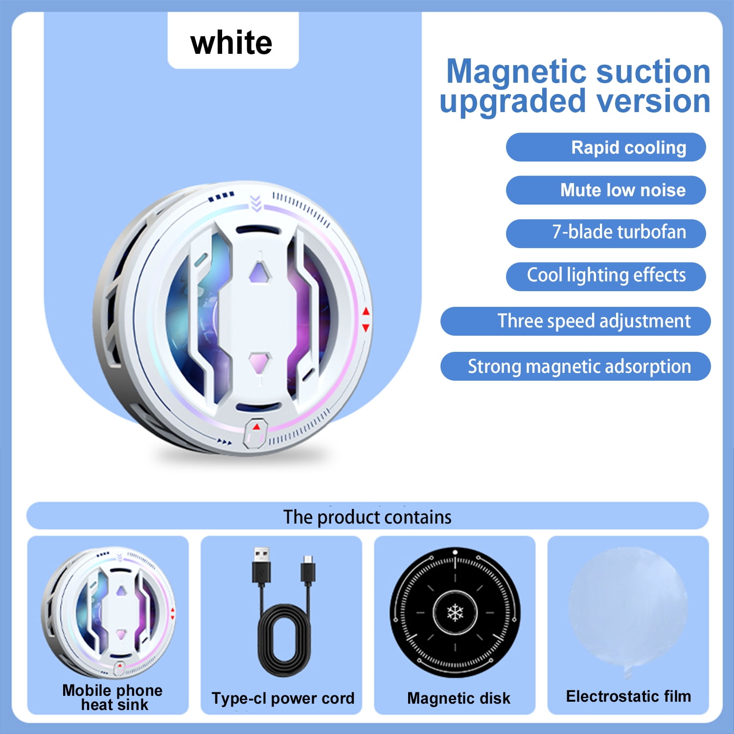 Cell Phone Cooler Fast Wireless Charger Portable Semiconductor