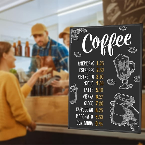 Magnetic Chalkboard 36 x 24 Inches, Aluminum Frame Large Blackboard, Hanging Chalk Board Wall Decor for Restaurant Menu, School, Office and Home