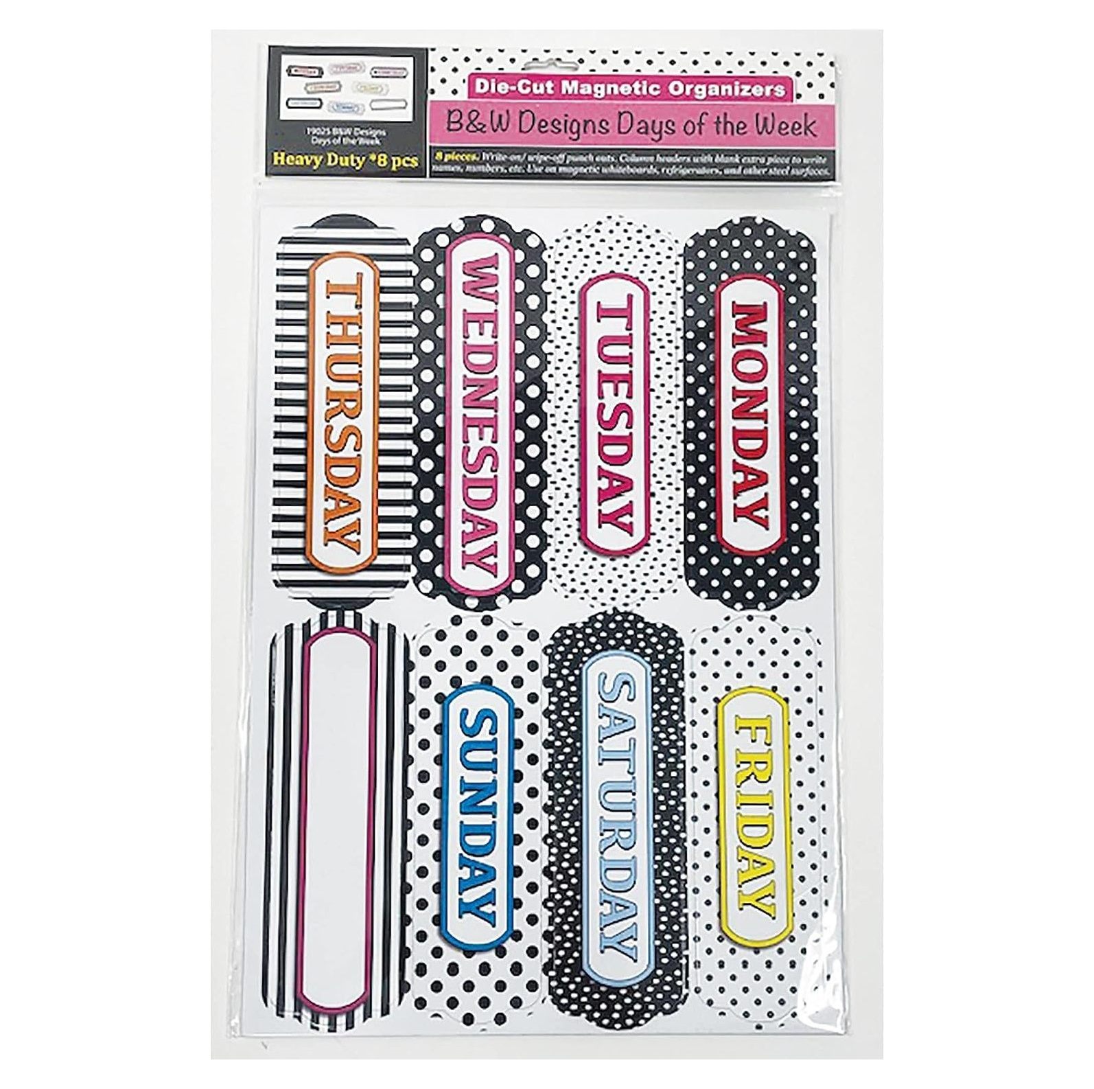 Chalkboard Days of The Week Multi Color Metal