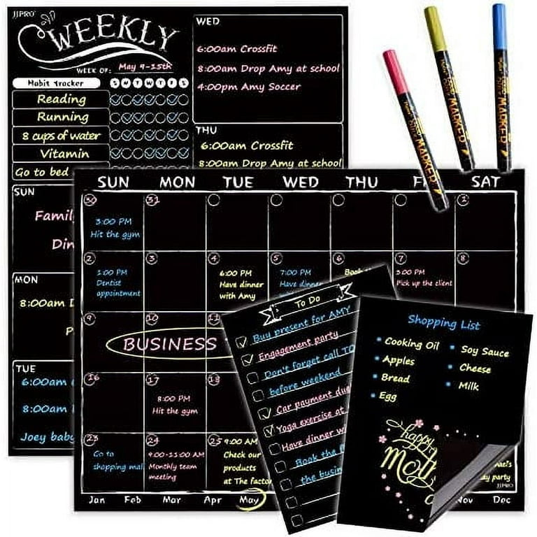 NUOBESTY 1 Set Weekly Planner Board Block Calendar for Desk Whiteboard  Calendar Desktop Calendar Meal Planner for Fridge Chalkboard Calendar for  Wall Clear Memo Board Table Board Household - Yahoo Shopping