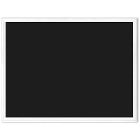 Magnetic Chalkboard for Walls, 30" x 40", White Wood Style Frame, Large Magnetic Board, Premium Matte Surface