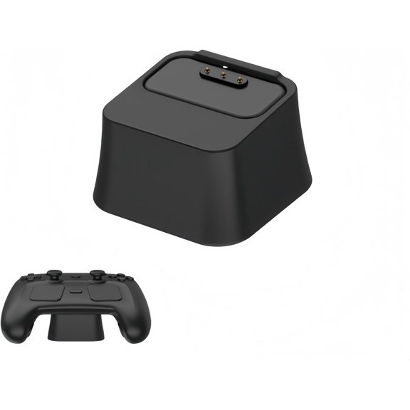 Magnetic Charging Base for Steam Controller, Anti-Slip Silicone Dock with Desktop Fixing Pad, Portable Charger Stand for Gamepad