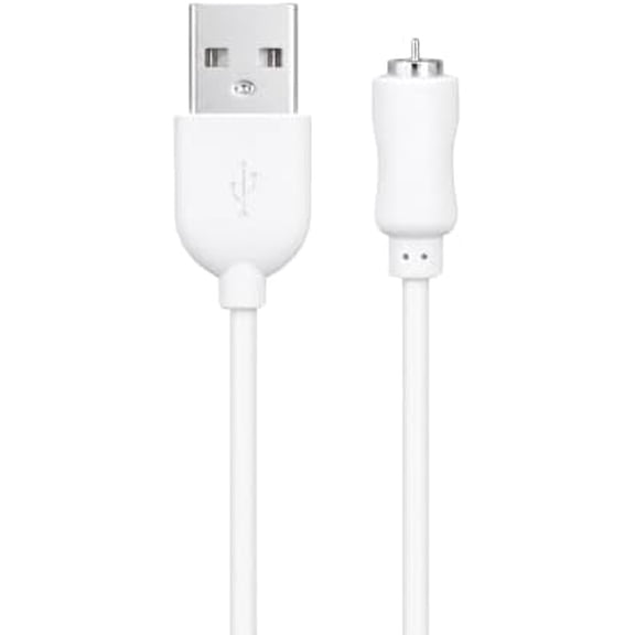 Magnetic Charging Cable 6mm Single-Pin USB Replacement for Mini Massagers | USB DC Charging Cable For Magnetic Charging Devices, Personal Care and Beauty Devices, 2.6FT
