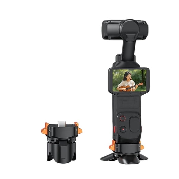 Magnetic Charging Camera Mount for Insta360 Luna Ultra, Foldable Tripod Camera Desktop Base Stand Expansion Adapter Mount Bracket for Insta360 Luna Ultra Accessories
