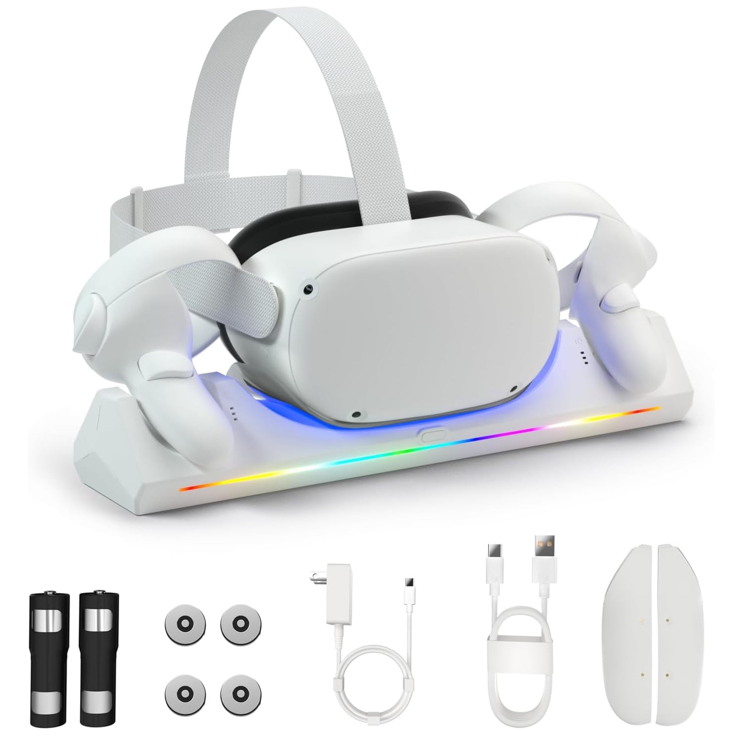 Magnetic Charging Dock for Meta Quest 2 VR Headset & Controllers