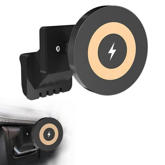 Magnetic Charging Phone Holder Compatible with Ford F150 Coin Tray(2021-2025), Rectangular Coin Holder Adapter for Custom Phone Mount