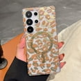thumbnail image 1 of Magnetic Cheetah Print Case Compatible with Magsafe for Samsung Galaxy S24 FE, Clear Phone Cover with Cute Leopard Pattern Soft TPU Hard Back Shockproof Protective Case for S24 FE, Yellow, 1 of 8
