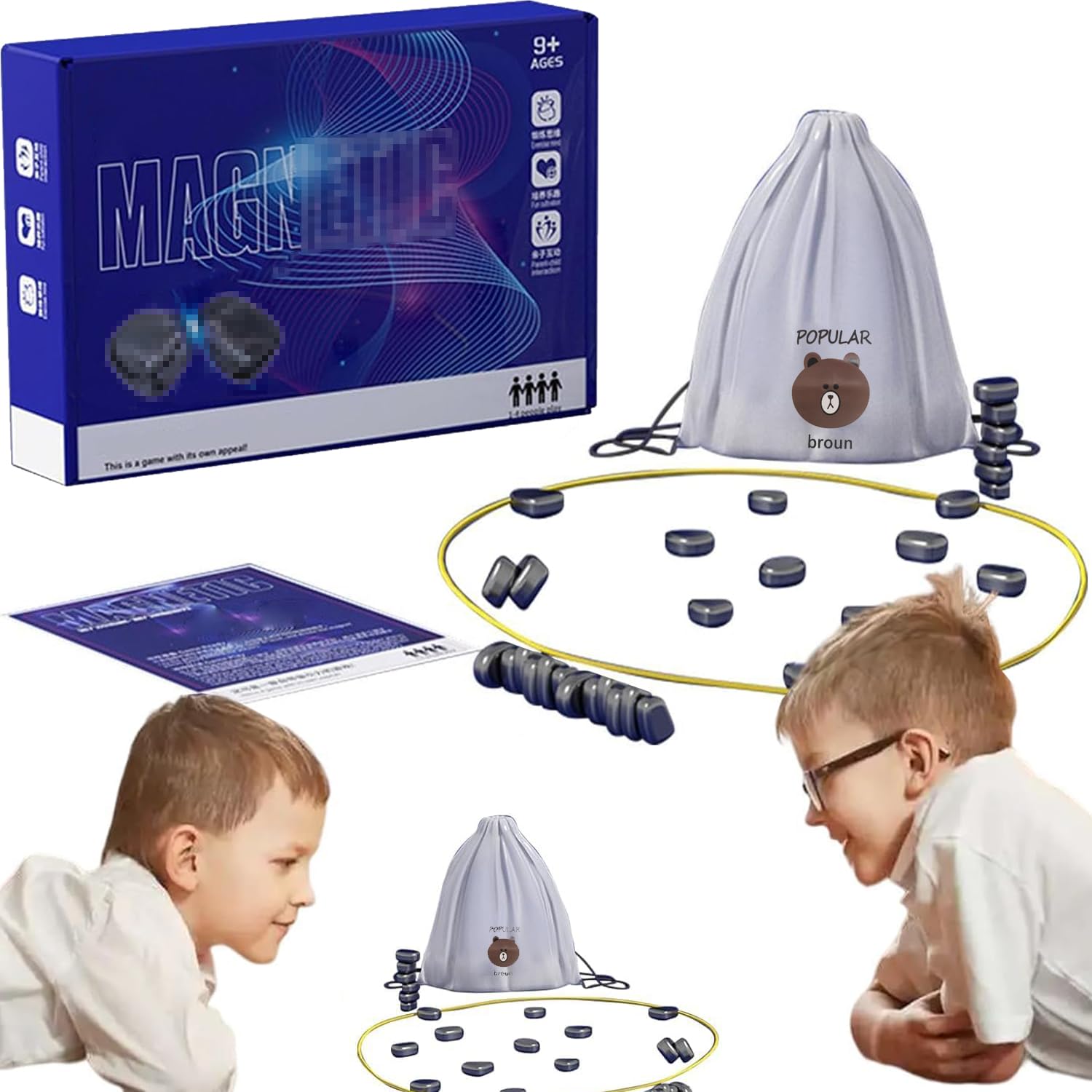 Magnetic Chess Game,Magnet Game MMF7 with Rope,Magnetic Chess,Magnetic ...