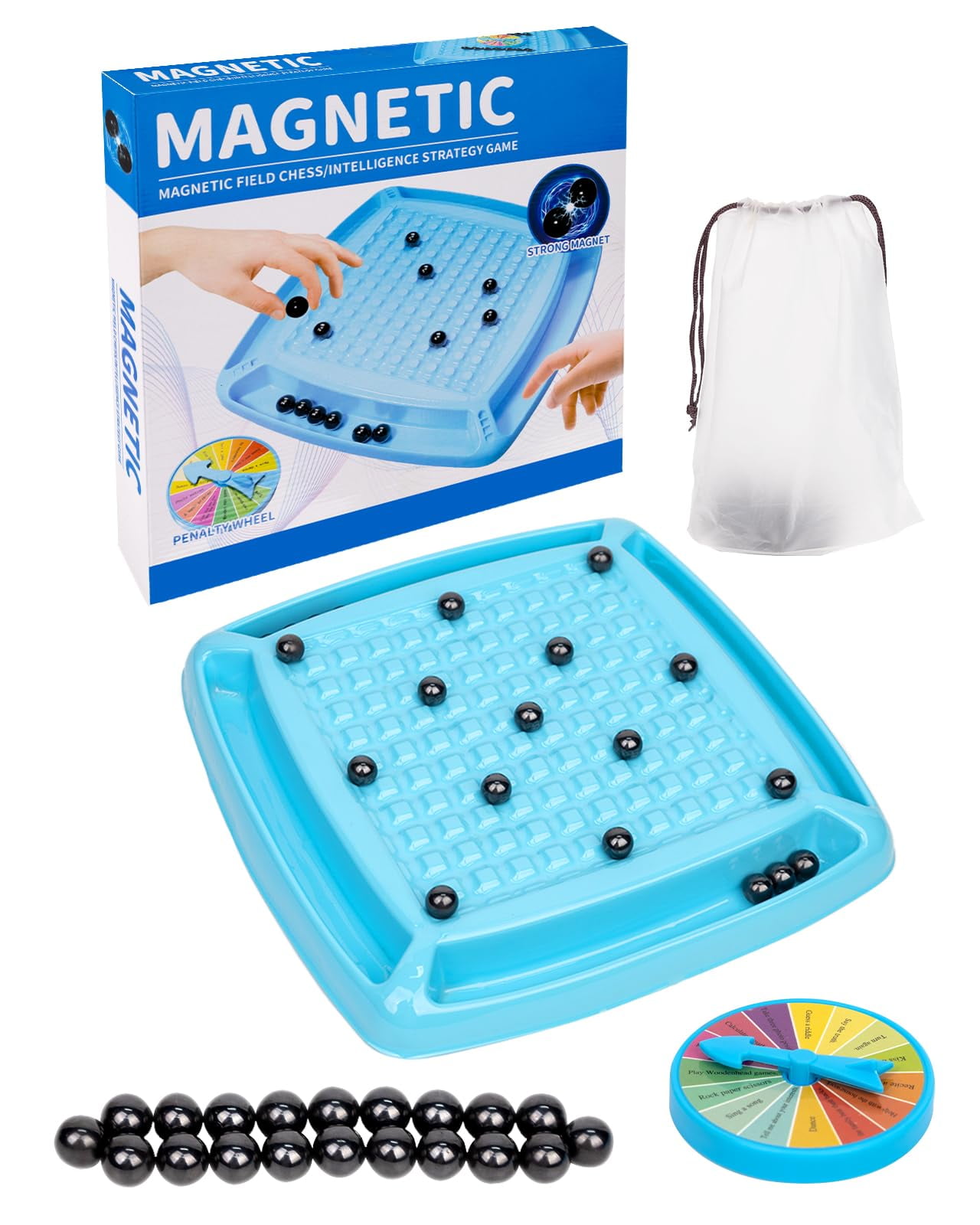 Magnetic Chess Game,Magnetic Chess YPF5 Strategy Game with 20 Magnetic ...