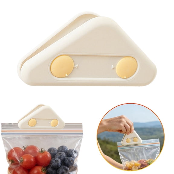 Magnetic Chip Clips, Adjustable Chip Clips, Triangle Airtight Grip Kitchen Organization, for Home Pantry Decor Strong Grip Sealer, L
