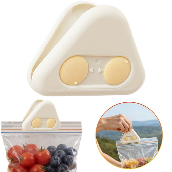 Magnetic Chip Clips, with Date Adjustable Airtight Grip Kitchen Organization, Chip Clips Snacks Bread Storage, for Kitchen Home Office Bread Locker Decor, 1 Pcs, 3.14x2.32"