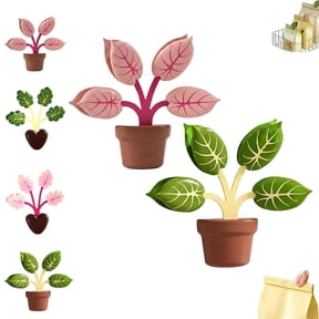 Magnetic Chip Clips Tree Leaf Shaped Bag Clips, Strong Magnetic Kitchen Organizer with Decorative Leaf Design for Food Storage, Fridge, Office and Home Use (F)