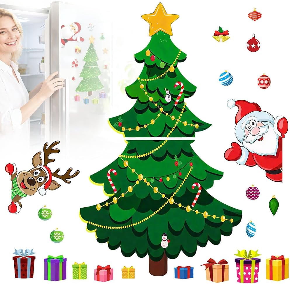 Magnetic Christmas Tree for Refrigerator Decorations, 2026 New ...